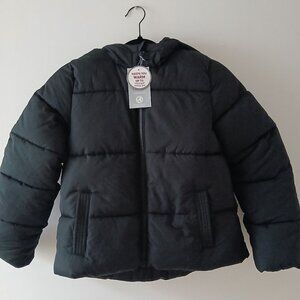 NWT Swiss Tech Kids Black Puffer Jacket Coat Size L (10-12)